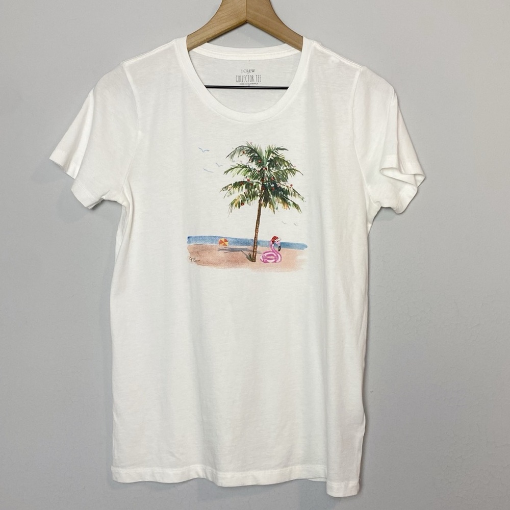 J. Crew Palm Tree Holiday Collector Tee - Picture 2 of 8